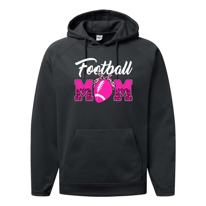 Football Mom Leopard Cute Performance Fleece Hoodie