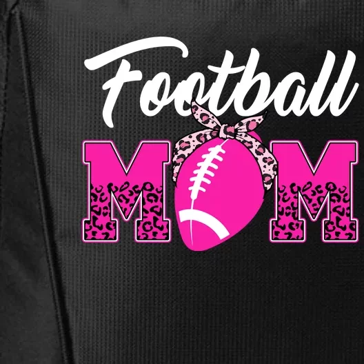 Football Mom Leopard Cute City Backpack