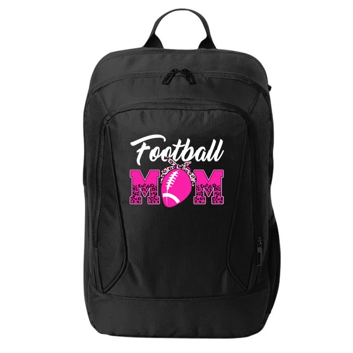 Football Mom Leopard Cute City Backpack