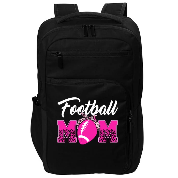 Football Mom Leopard Cute Impact Tech Backpack