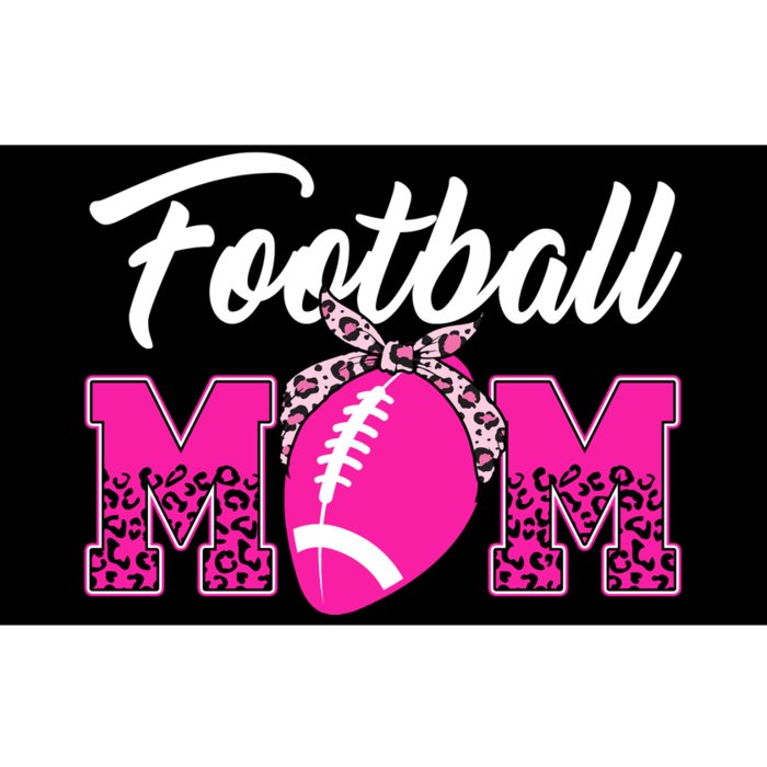 Football Mom Leopard Cute Bumper Sticker