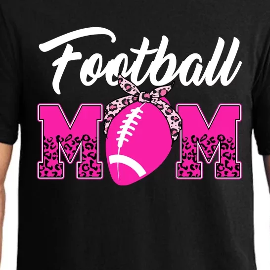 Football Mom Leopard Cute Pajama Set