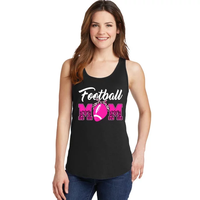 Football Mom Leopard Cute Ladies Essential Tank