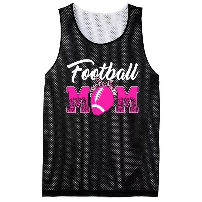 Football Mom Leopard Cute Mesh Reversible Basketball Jersey Tank