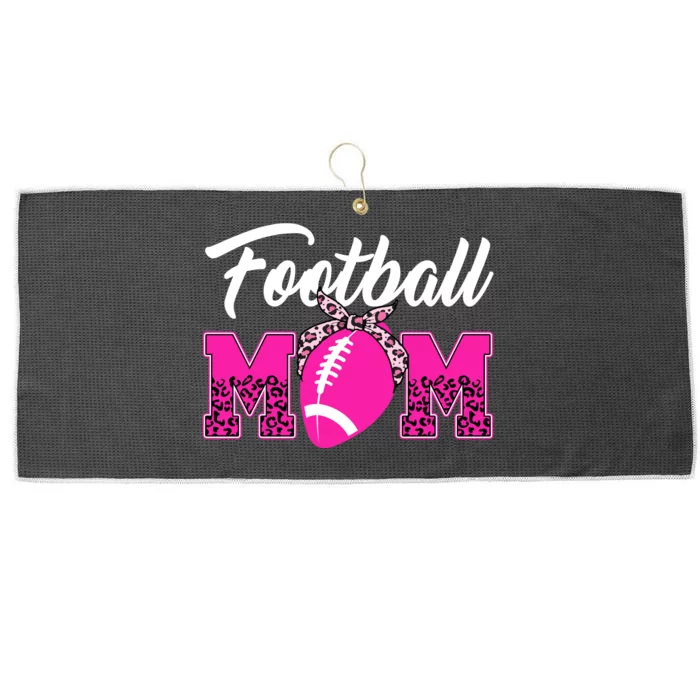 Football Mom Leopard Cute Large Microfiber Waffle Golf Towel