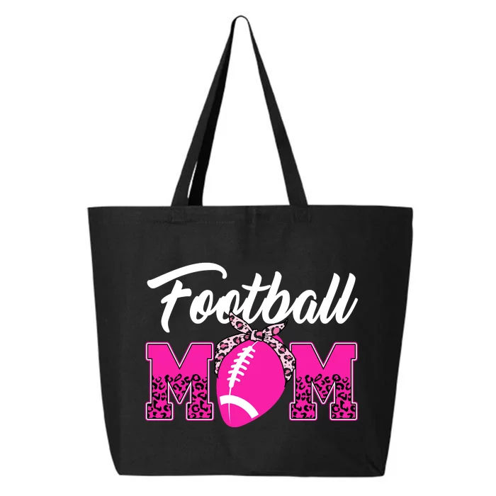 Football Mom Leopard Cute 25L Jumbo Tote