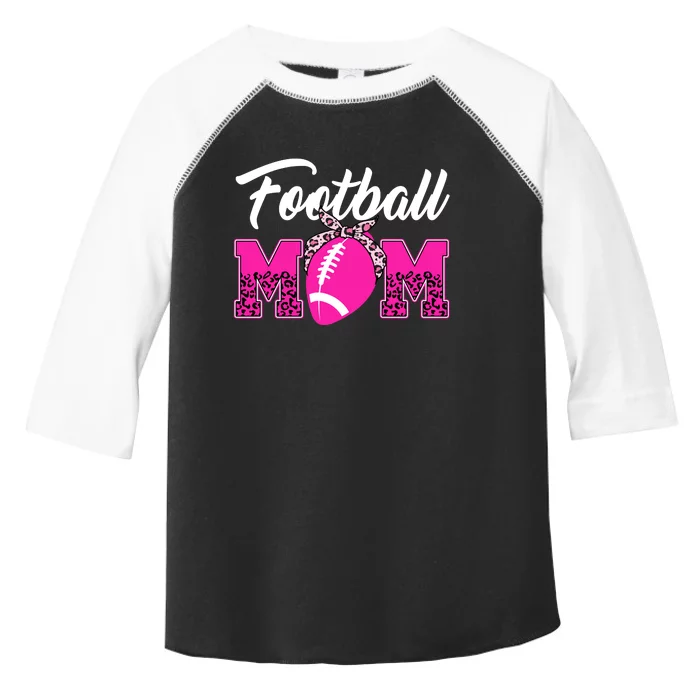 Football Mom Leopard Cute Toddler Fine Jersey T-Shirt