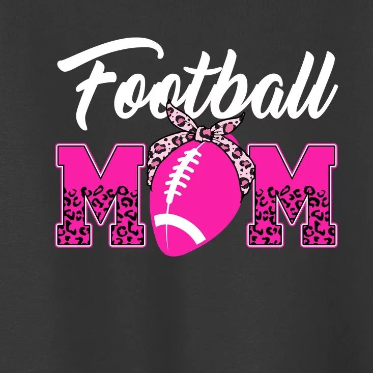 Football Mom Leopard Cute Toddler T-Shirt