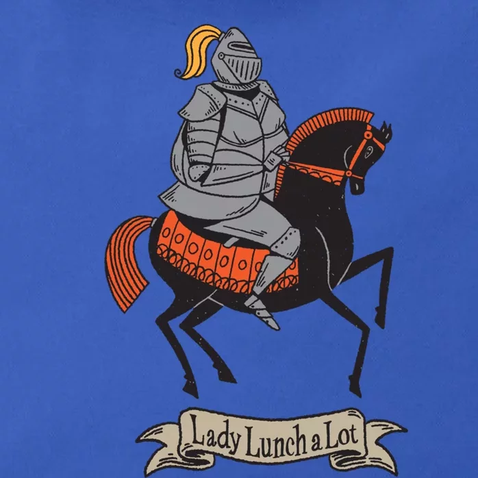 Funny Medieval Lady Lunch A Lot Gift Zip Tote Bag