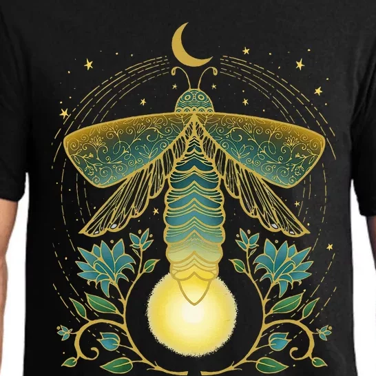 Firefly Magical Lunar Mystical Design For Nature Lovers Pajama Set