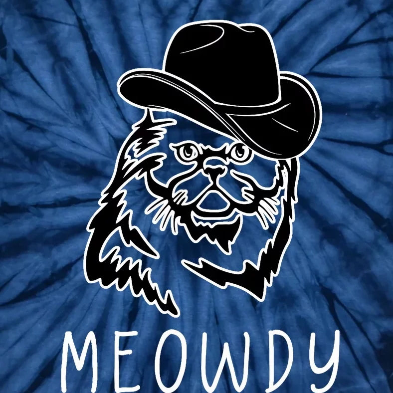 Funny Meowdy Meow & Howdy Mashup Country Music Cat Meme Fun Tie-Dye T-Shirt