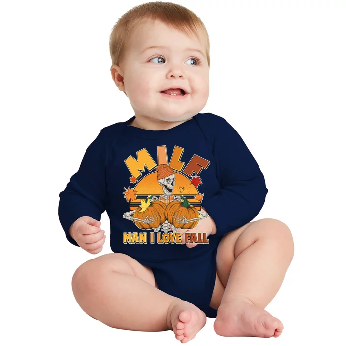 Funny MILF Man I Love Fall Baby Long Sleeve Bodysuit