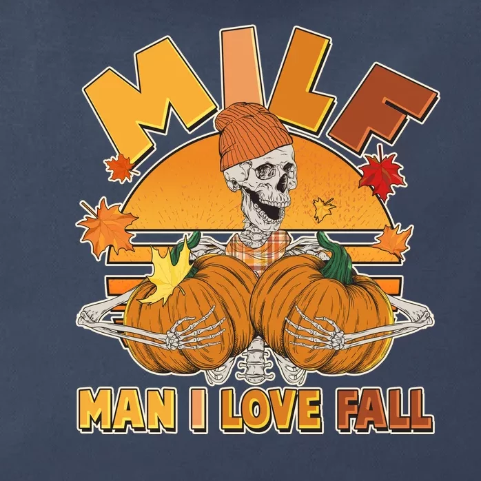 Funny MILF Man I Love Fall Zip Tote Bag