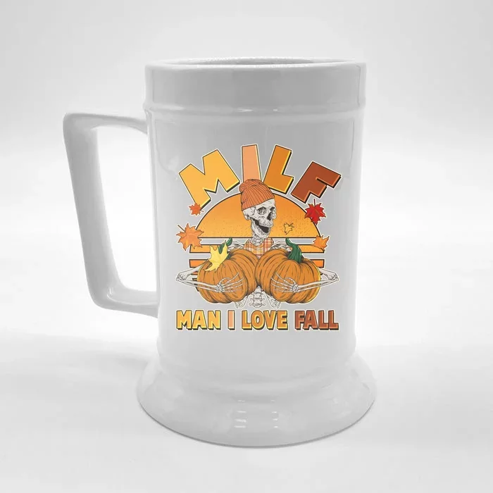 Funny MILF Man I Love Fall Front & Back Beer Stein