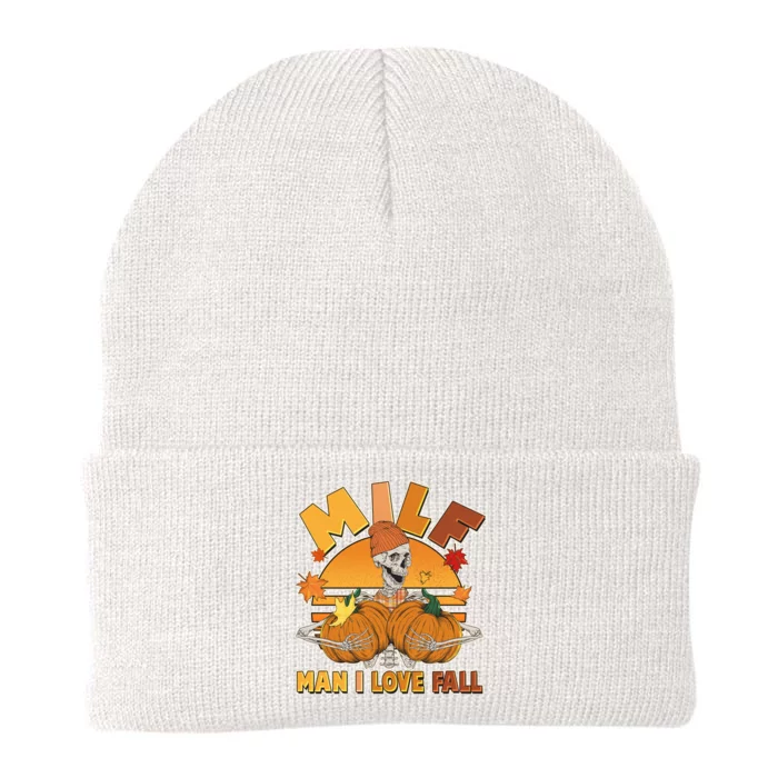 Funny MILF Man I Love Fall Knit Cap Winter Beanie