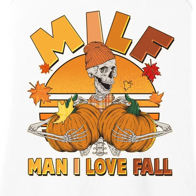 Funny MILF Man I Love Fall Ladies Essential Tank