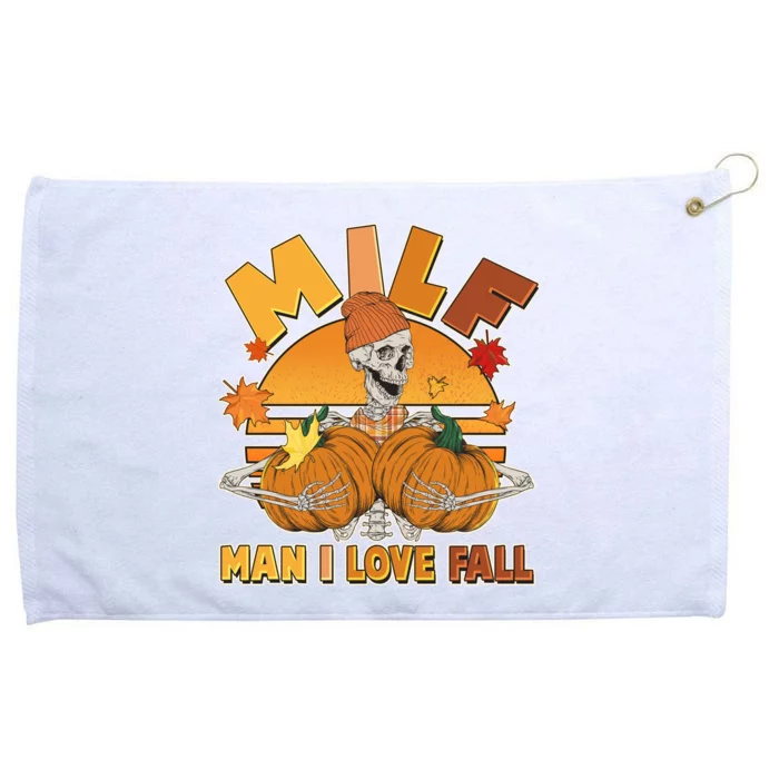 Funny MILF Man I Love Fall Grommeted Golf Towel