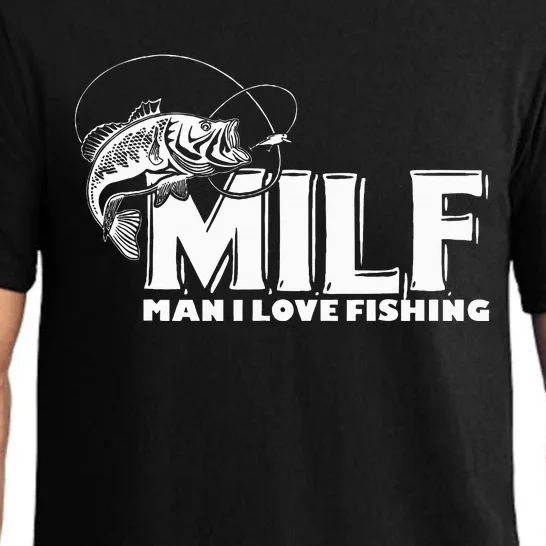 Funny MILF Man I Love Fishing Pajama Set