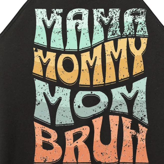 Funny Mama Mommy Mom Bruh Retro Top Women’s Perfect Tri Rocker Tank