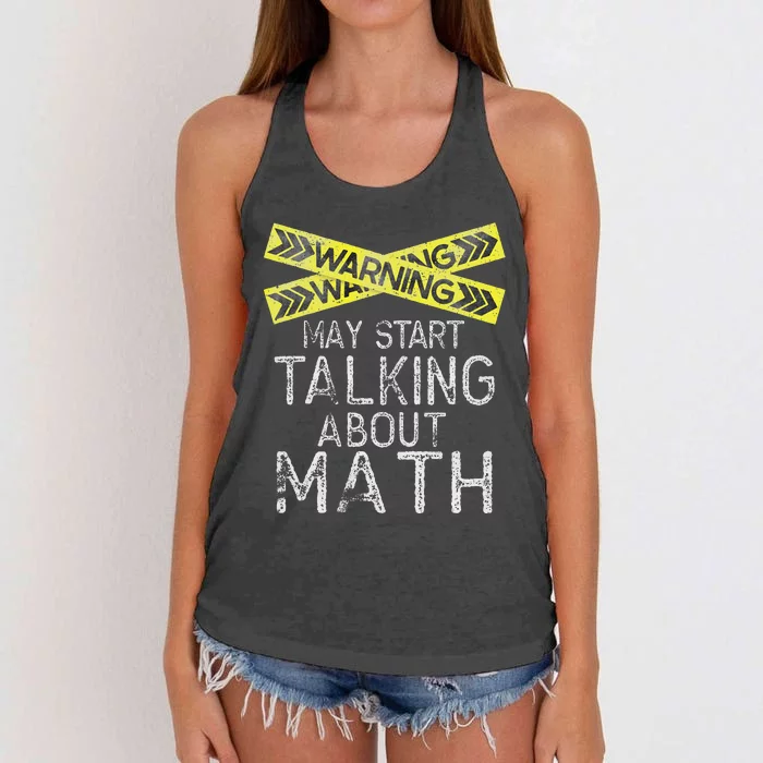 Funny Math Math Lover Math Humor Nerdy Math Women's Knotted Racerback Tank