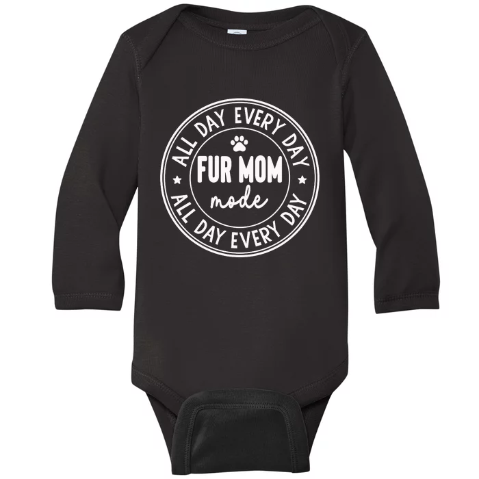 Fur Mom Mode Baby Long Sleeve Bodysuit