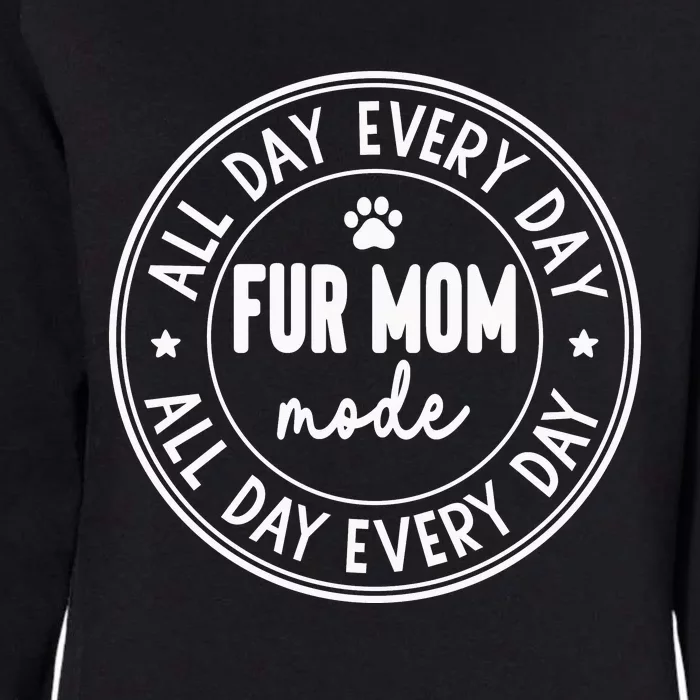 Fur Mom Mode Womens California Wash Sweatshirt