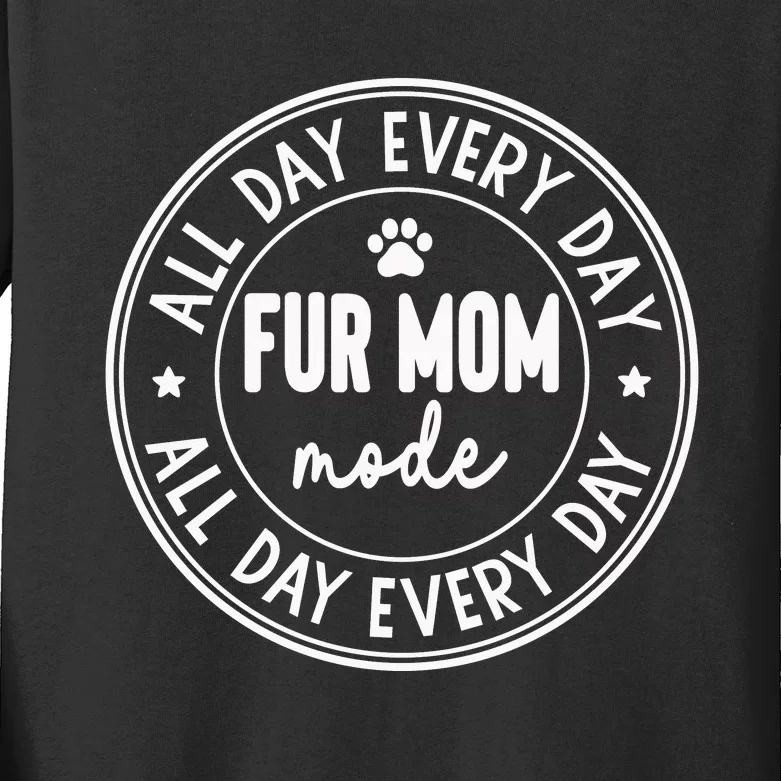 Fur Mom Mode Kids Long Sleeve Shirt