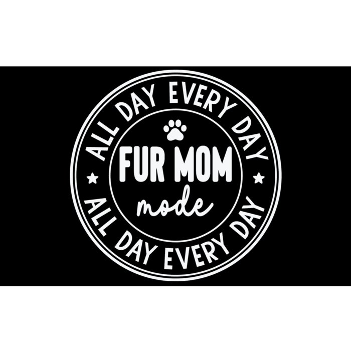 Fur Mom Mode White Bumper Sticker