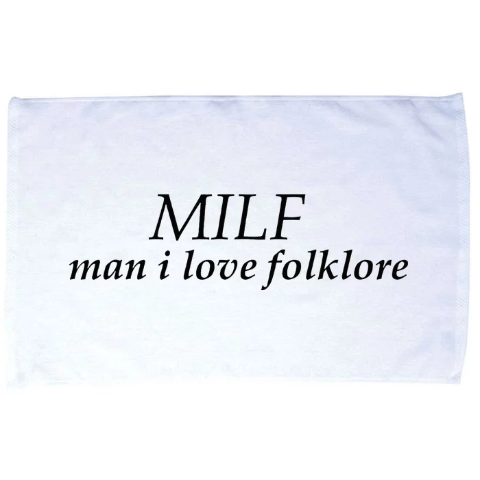 Funny Milf Man I Love Folklore Microfiber Hand Towel