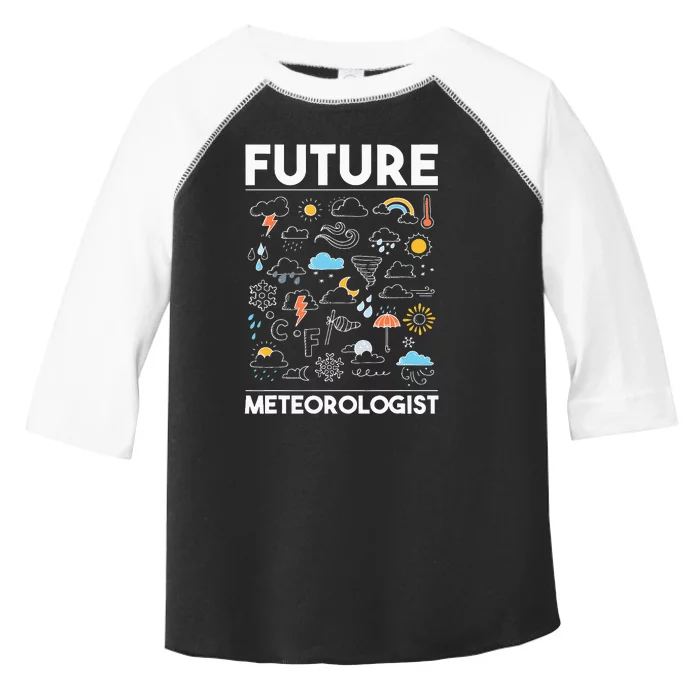 Future Meteorologist Meteorology Weather Forecast Clouds Toddler Fine Jersey T-Shirt