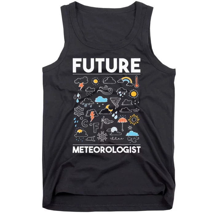 Future Meteorologist Meteorology Weather Forecast Clouds Tank Top