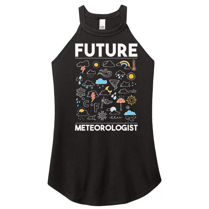 Future Meteorologist Meteorology Weather Forecast Clouds Women’s Perfect Tri Rocker Tank