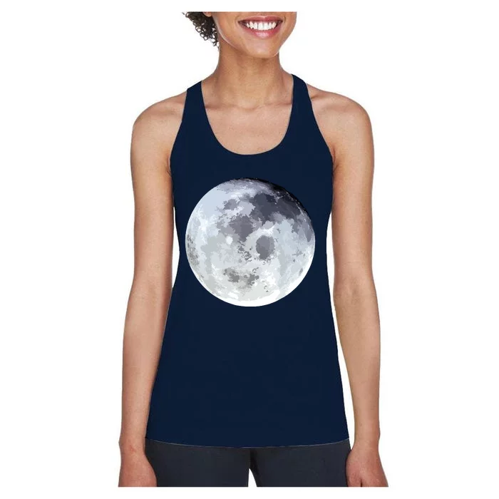 Full Moon Moon Phases Astrology Women's Racerback Tank