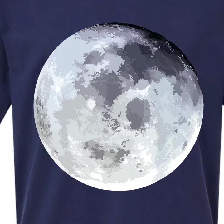 Full Moon Moon Phases Astrology Sueded Cloud Jersey T-Shirt