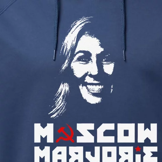 Funny Moscow Marjorie Performance Fleece Hoodie