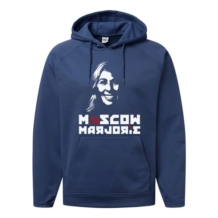 Funny Moscow Marjorie Performance Fleece Hoodie