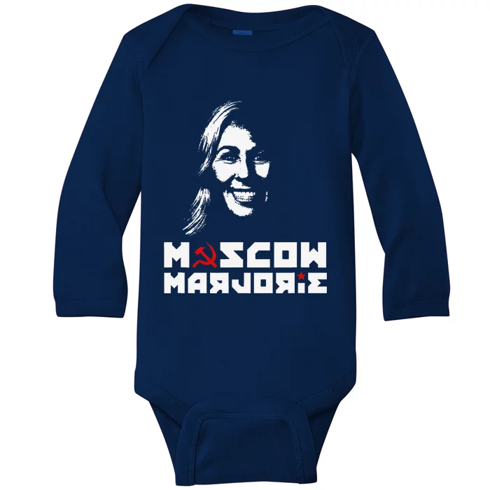 Funny Moscow Marjorie Baby Long Sleeve Bodysuit