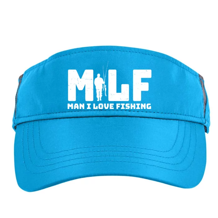 Funny MILF Man I Love Fishing Adult Drive Performance Visor