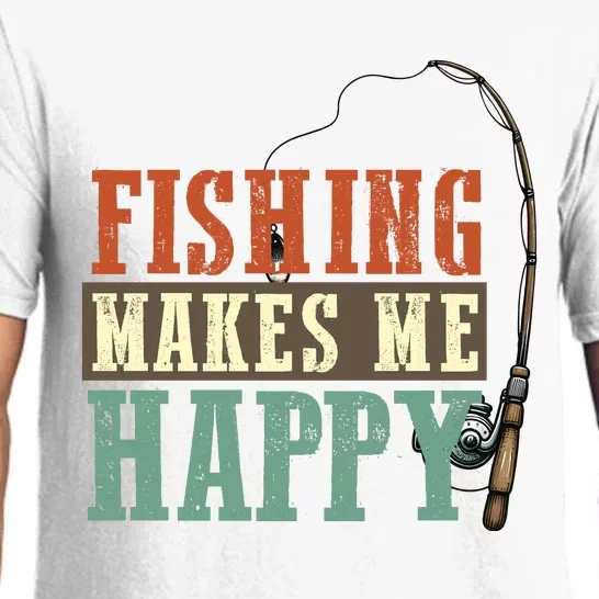 Fishing Makes Me Happy Pajama Set