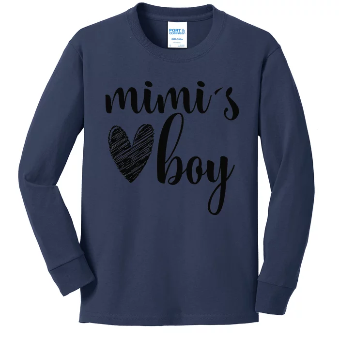 Funny Matching Mimi For Grandma Whit Mother's Day Kids Long Sleeve Shirt