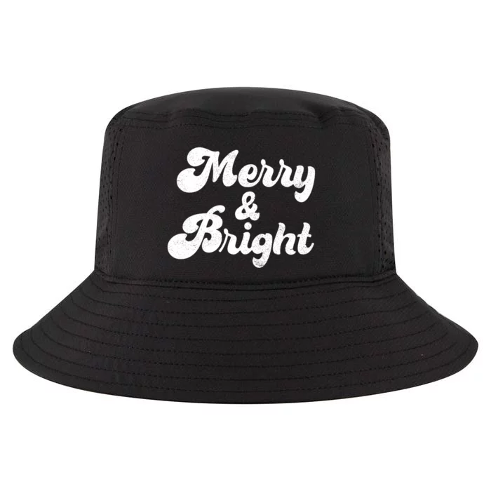 Family Matching Merry And Bright Christmas Top Vneck Cool Comfort Performance Bucket Hat