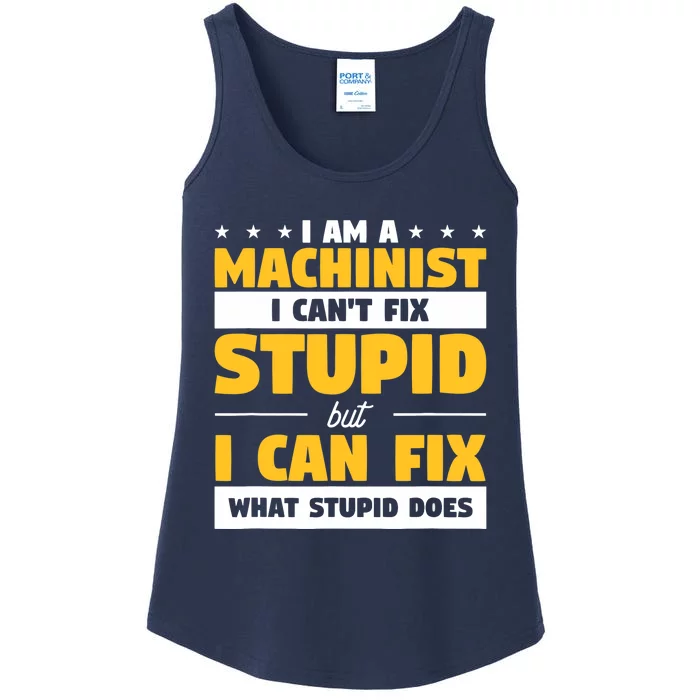 Funny Mechanic Machine Quote For A CNC Machinist Ladies Essential Tank