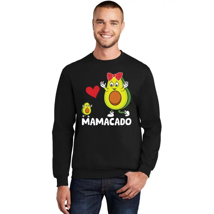 Funny Mama Mom Avocado Mamacado Mothers Day Tall Sweatshirt