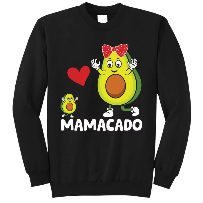 Funny Mama Mom Avocado Mamacado Mothers Day Tall Sweatshirt