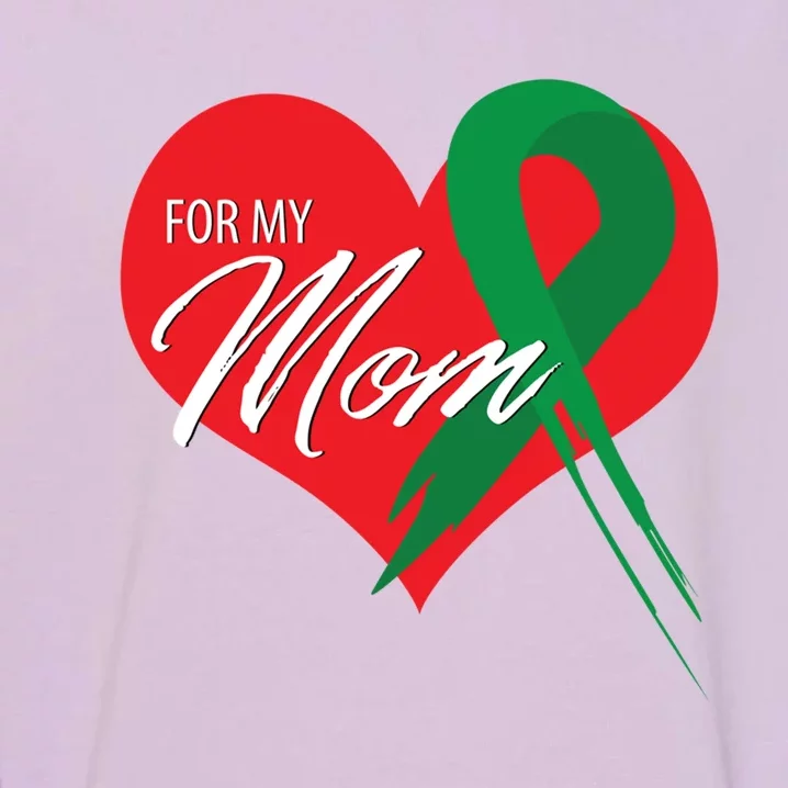 For My Mom Gallbladder Cancer Awareness Find A Cure Cute Gift Garment-Dyed Sweatshirt