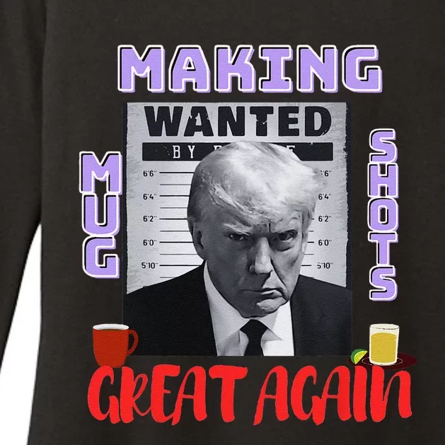 Funny Making Mugshots Great Again Trump 2024 Mugshot President Womens CVC Long Sleeve Shirt