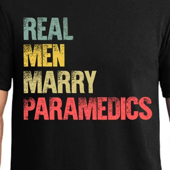 Funny Marriage Meaningful Gift Real Marry Paramedics Groom Gift Pajama Set