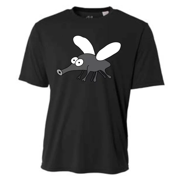 Funny Mosquito Midge Cartoon HandDrawn Summer Camping Gift Cooling Performance Crew T-Shirt