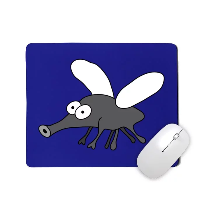 Funny Mosquito Midge Cartoon HandDrawn Summer Camping Gift Mousepad