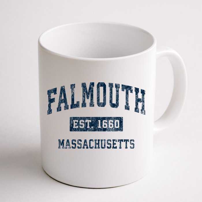 Falmouth Massachusetts Ma Vintage Sports Front & Back Coffee Mug